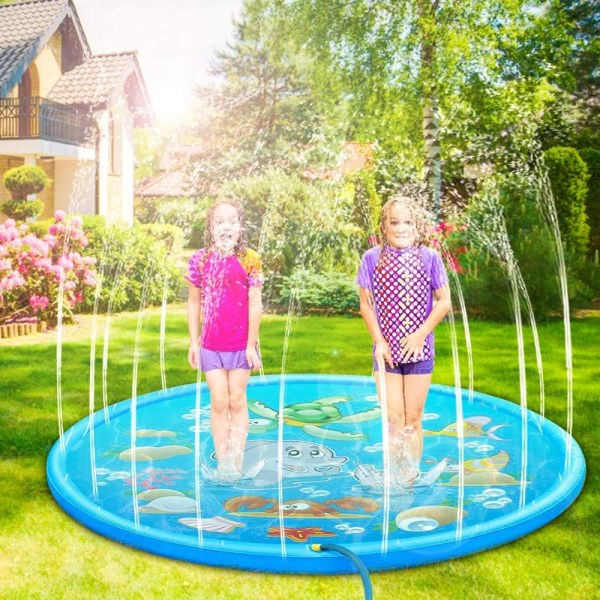 IC 150 cm suihkupeite, sprinkleri-vesileikkialusta, puutarhan vesilelut lapsille
