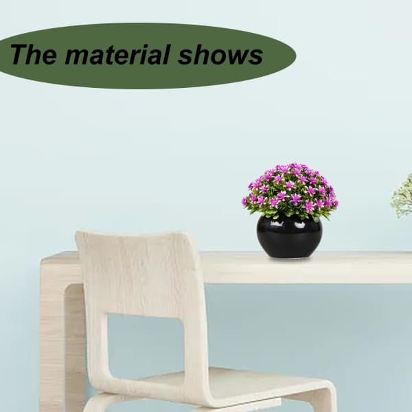 IC Mini kunstige planter Små kunstige potteplanter til hjemmet