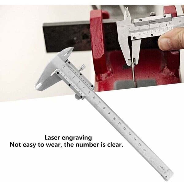 Vernier Caliper Høj Præcision Kulstofstål Vernier Caliper 0-150mm