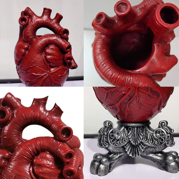 IC Hjärtvas - Anatomisk Hjärtvas i Harts, Modern Skulptur