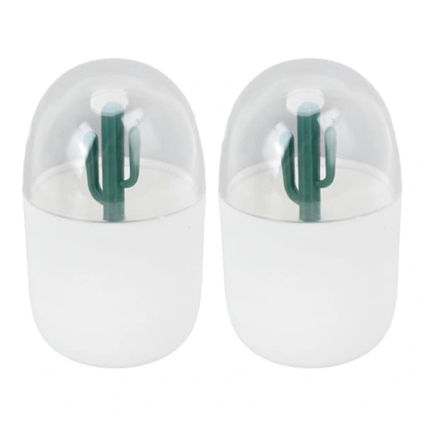 1 pc Cute Cactus Toothpick Box Multifunctional Cotton Swab Storage Container for Home Office Decor