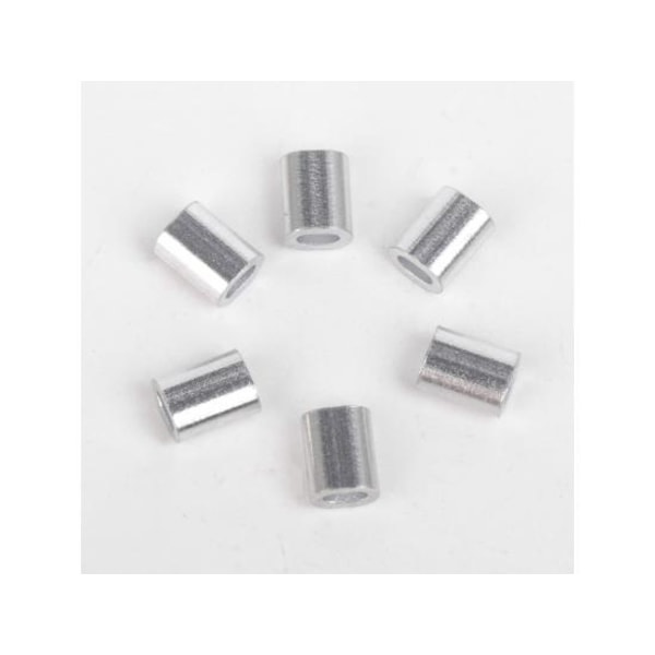 IC 600x Loop Sleeve Aluminiumklämmor för 1 mm diameter vajer