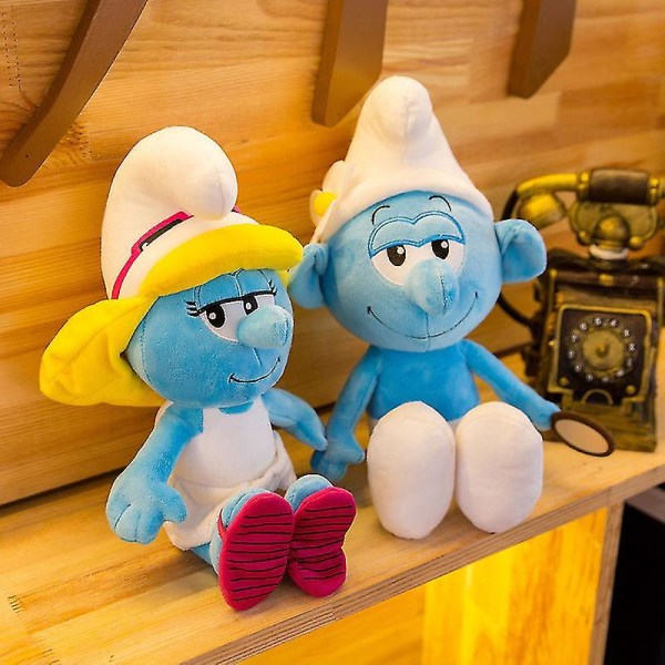 Smurfdocka i Plysch 40 cm - Tecknad Anime Dockleksak Present