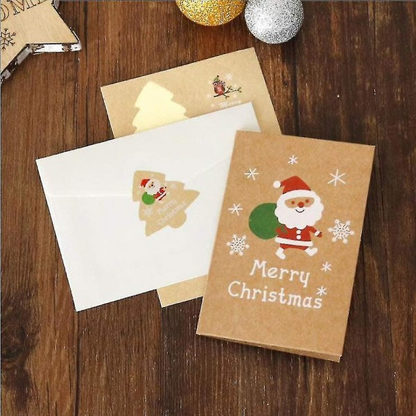 Julekort, 24 stk., God Jul, Julekort med kuvert