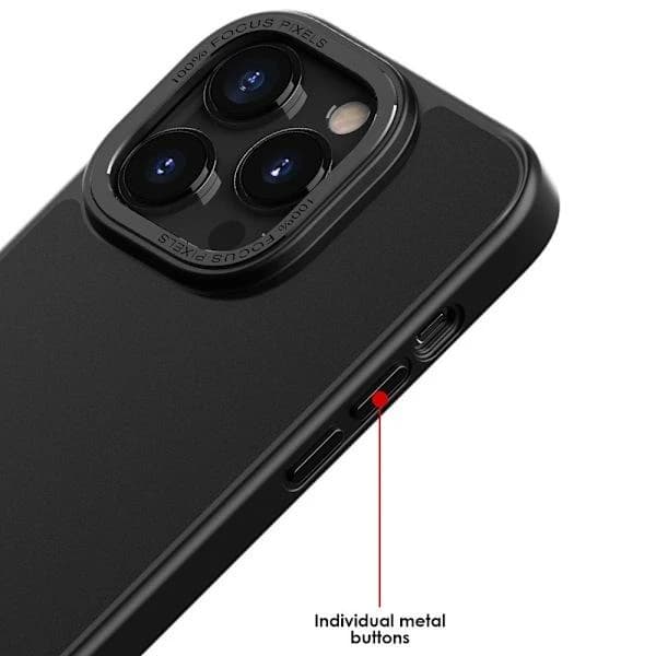iPhone 14 Pro Max -kuori, klassinen hybridi, matta, vaaleanpunainen