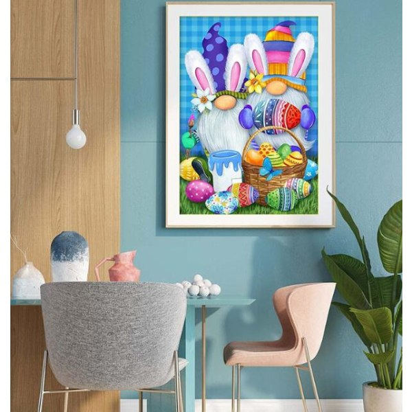 IC Dvärgpåsk diamantmålning (30*40 cm)