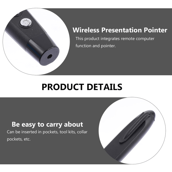 IC USB Trådlös Presentatör Penna Office Presenter Pen Slide Show Presentation