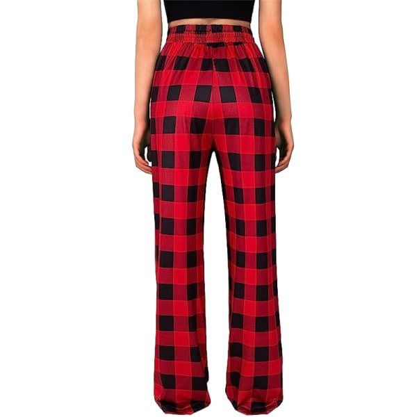 Dames Pyjamasbukser Sov Tøj Buffalo Plaid Pyjamas Rød M