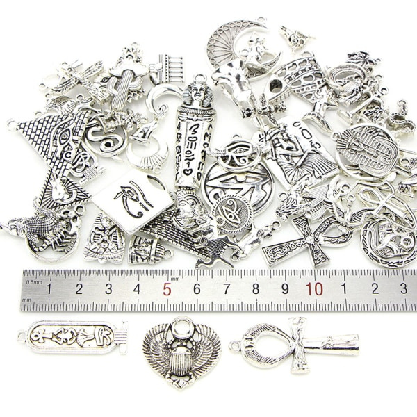 IC 64kpl Muinaisen Egyptin Sarja Riippulukot Ripustus DIY Rannekorut Korut 1set/64pcs