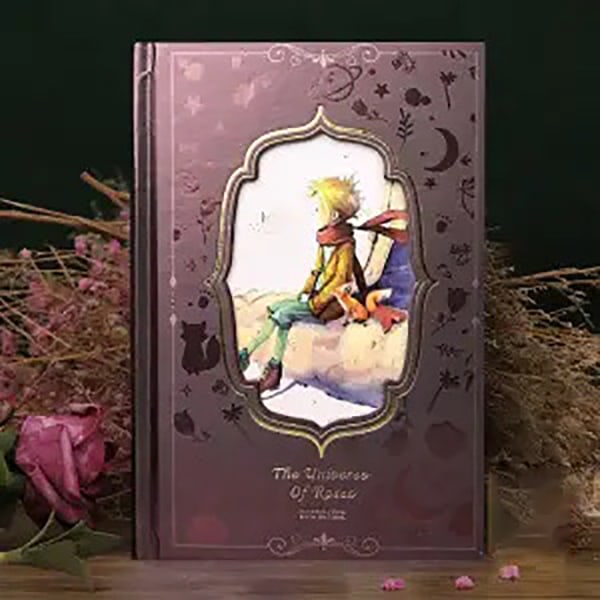 IC Den lille prinsen målarbok illustrerad dagbok DIY handbok anteckningsbok A