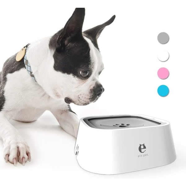 IC Vattenskål for husdjur, bärbar oversvämningssäker skål for hundar, 1,5 l