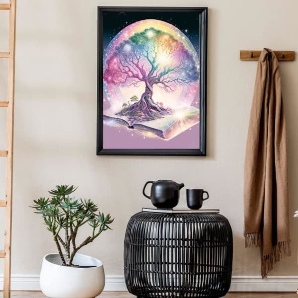 IC Timanttimaalaus / DIY 5D Diamanttimaalaus - 30x40cm, Elämän Puu