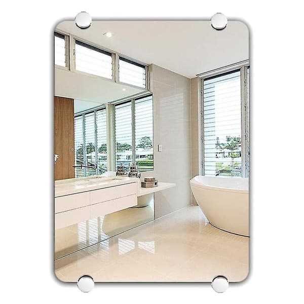 IC Glasfeste speilholder baderomsspeil monteringstilbehør jernkromert med fjærtilbehør
