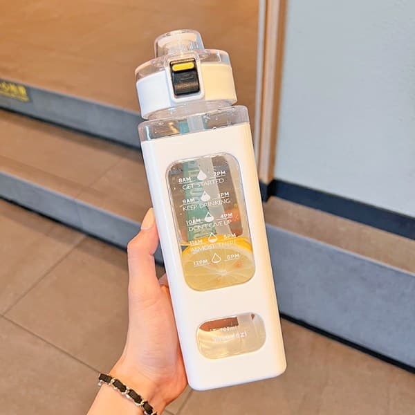IC 700ml dobbelt drikkekop i plast - hvid Hvid