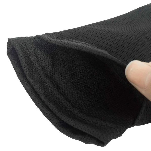 IC 1 par Fotbollsbenskyddsstrumpa, benprestandastöd Fotbollskompression Vadärmar med ficka som holder benskydd-svart-L