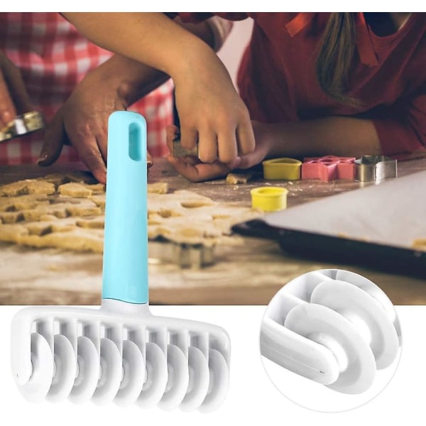 37 stk/sett Kakerulle Preget Kakerulle Deg Båndskjærer DIY Baking Cake Dekorasjonsverktøy