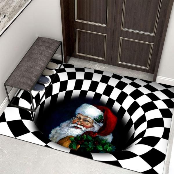 IC Rektangulær vision C vision tæppe 50 * 80 CM stue soveværelse tebord tæppe 3D geometrisk illusion gulvtæppe