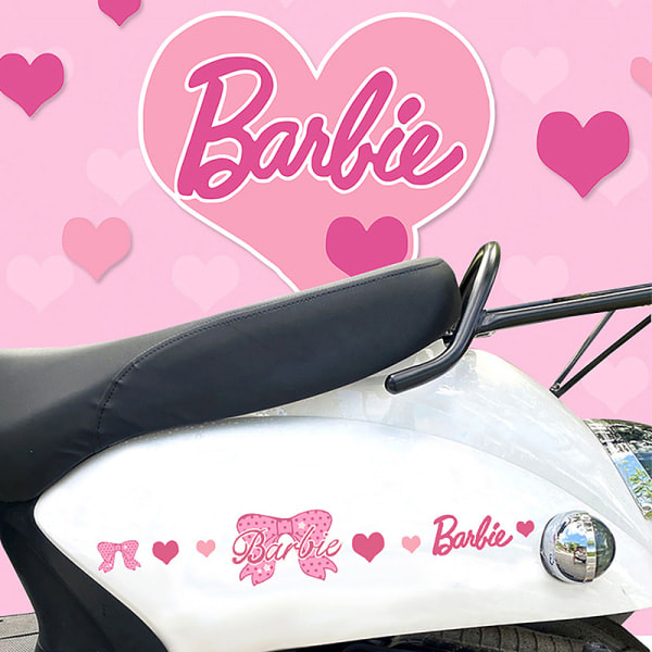 IC Elektrisk motorcykel DIY Barbie-klistermärken Tecknad bärbar dator L