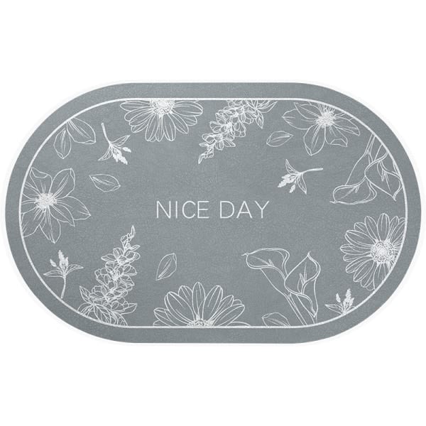 IC Huating - Harmaa 50*80cm Kylpyhuoneen Sisäänkäynnin Imuva Matto