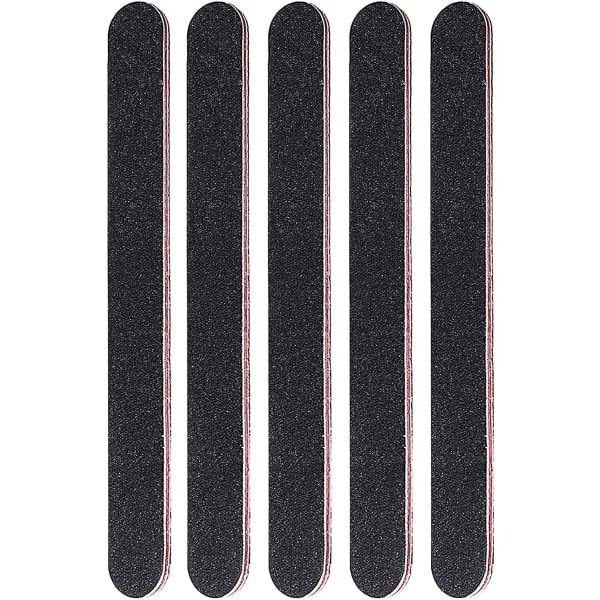 IC Packa professionella nagelfilar, 100/180 dubbelsidig nagelfil, naturlig akrylgel nagelkonst för manikyr, för kosmetisk manikyr, frisörsalong, hem