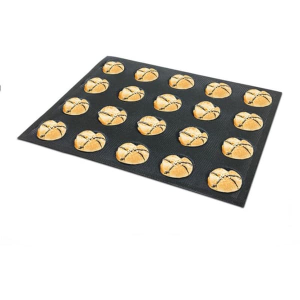 20 Hull Silikonform Kake T Mini Pizza Hamburger Brødform Verktøy Non-Stick Bakebrett