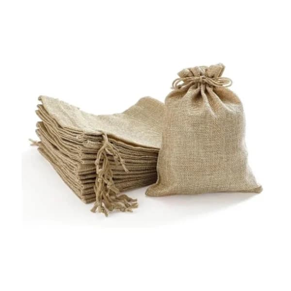 50 Pcs Linen Drawstring Bags, Portable, Compact, Multifunctional, Soft Linen Jewelry Bags 0.1 0.1 0.1