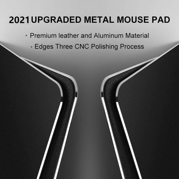 IC Metall musematte Gaming musematte Aluminium musematte, musematte Schwarz