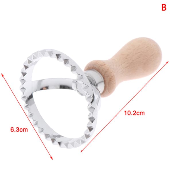IC 5 stilarter Pasta hånd-ting hine Relief Dumpling Embossing kage g B