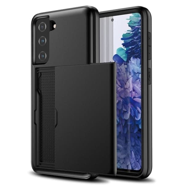 IC Samsung Galaxy S21 - Hybridikuori korttipaikalla - Musta Musta Musta