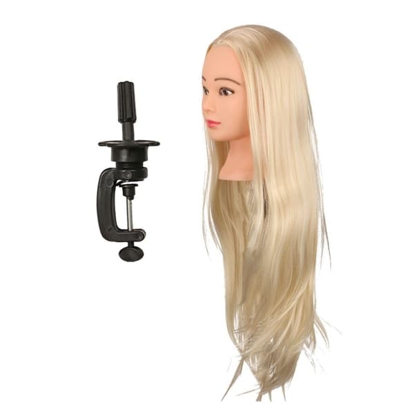 Salong Treningshode for Hårfrisør Mannequinhode med Klips 20\"\"26in Blond