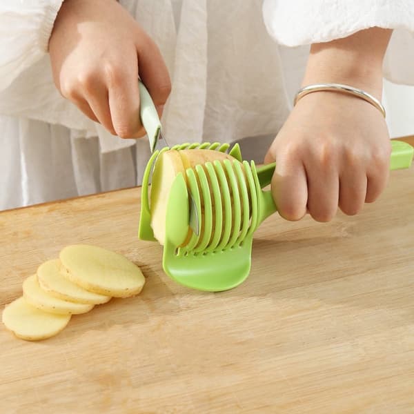 Tomato Slicer - Fruit Slicer - Peeler - Vegetable Slicer - Onion Slicer - Black - Kitchen Utensils - Kitchen Accessories - Fruit Slicing Machine