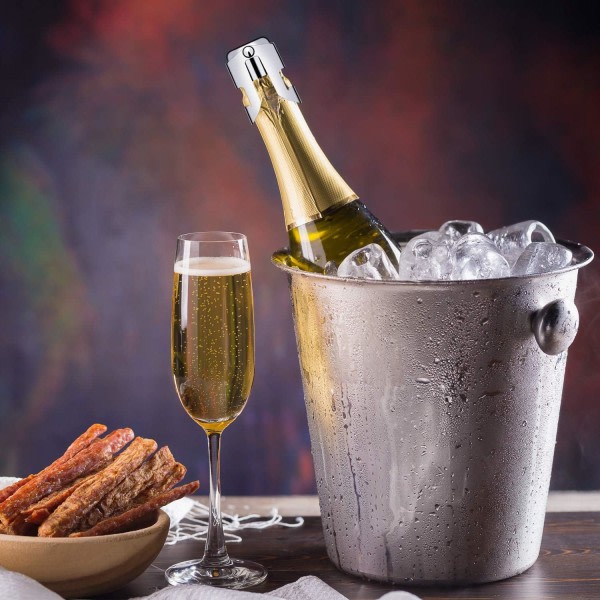 IC Champagnepropper, 3 stk vinflaskpropper i rustfritt stål