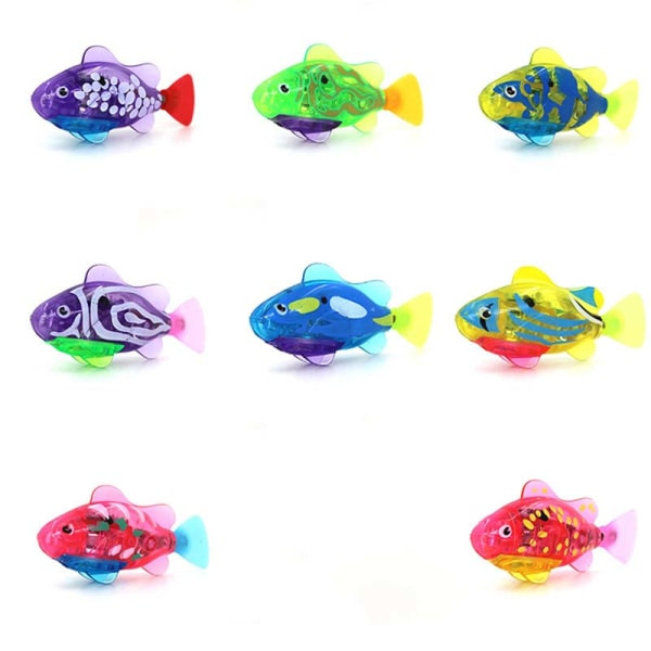 IC Rolig simmande elektronisk fisk aktiverad batteridriven Fishin Multicolor 7