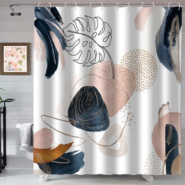 IC Vacker Boho duschdraperi för ditt badrum - en elegant 72\" J J