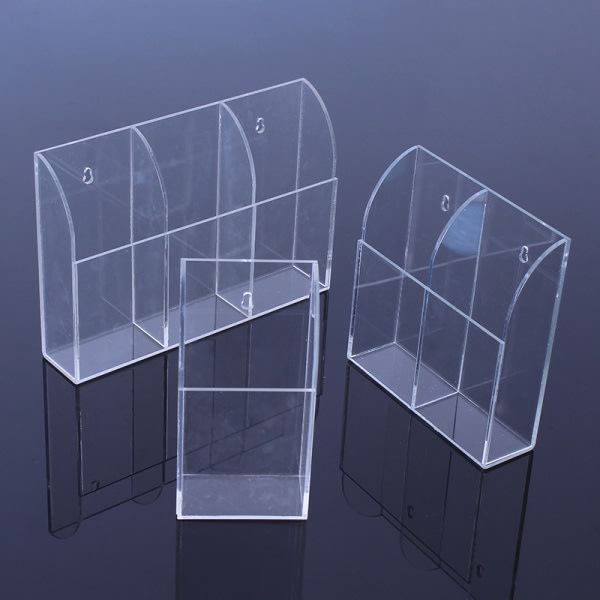 IC 1/2/3-rutnät Transparent Akryl Fjärrkontroll Förvaringsbox Vägg 2