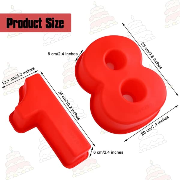IC NOE Silikon Suuret Numerot 18 Kakuvuoat