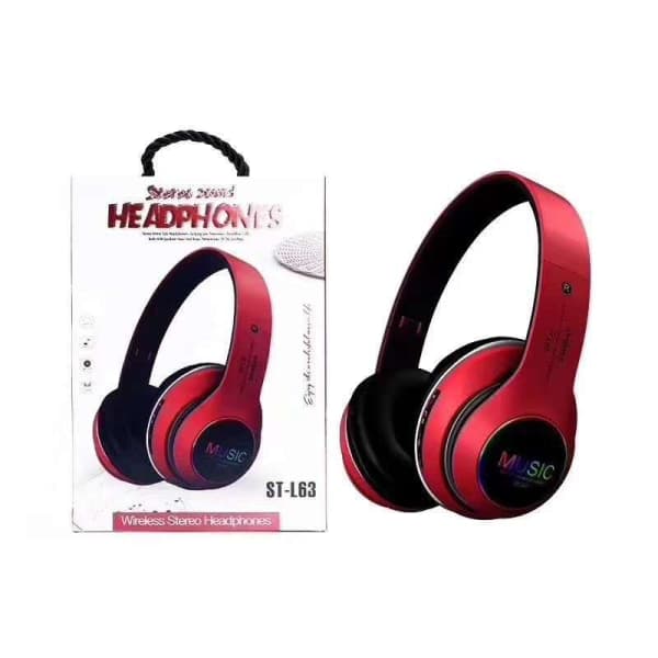 IC Vikattavat langattomat Bluetooth 5.0 kuulokkeet Headset Punainen