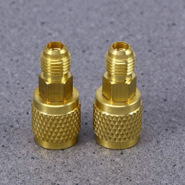 IC 2 luftkonditioneringsadaptrar snabbkopplingsadapter för luftkonditioneringssystem (guld)