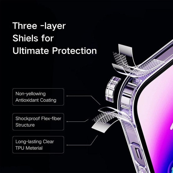 IC iPhone 14 Pro Max - Silikonfodral - MagSafe Transparent iPhone 14 Pro Max