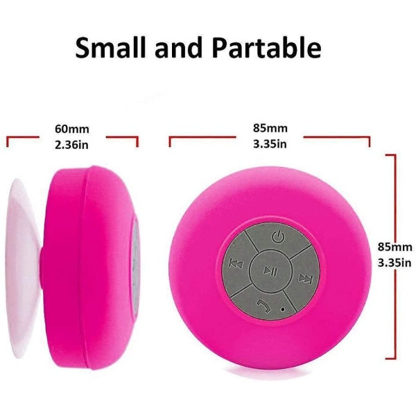 IC Jellyfish Mini trådlös Bluetooth-högtalare (rosa)