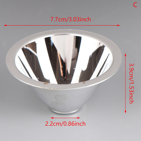 IC LED Reflektor Kopp i Aluminium uten Monteringsplate Reflekterende Cu C