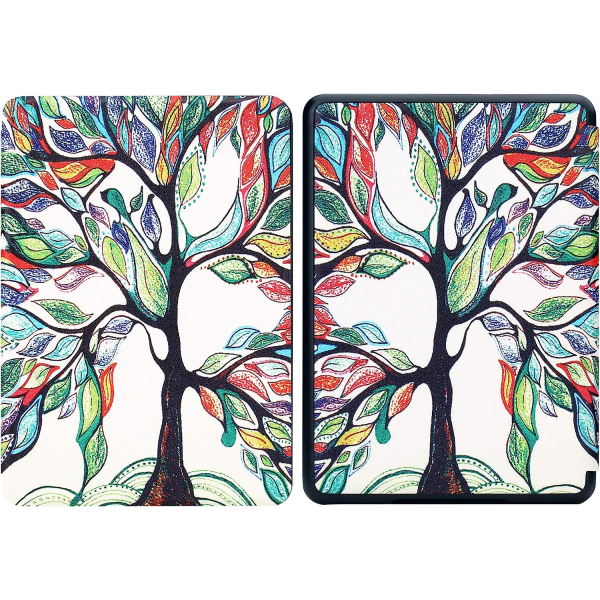 IC Etui til helt ny Kindle 2019 Slim Cover med Auto Sleep/Wake-funktion Malet etui (10. generation 2019) - Træ