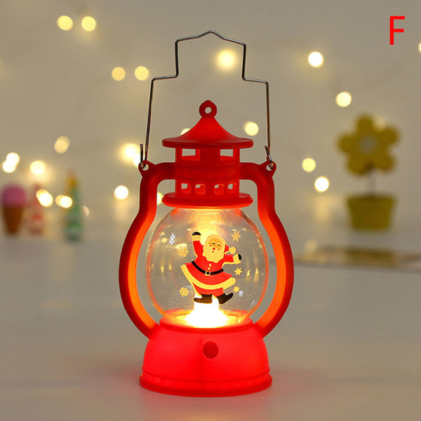 IC Jul LED-lamppu Mini lykta dekorativa för jul nyår F