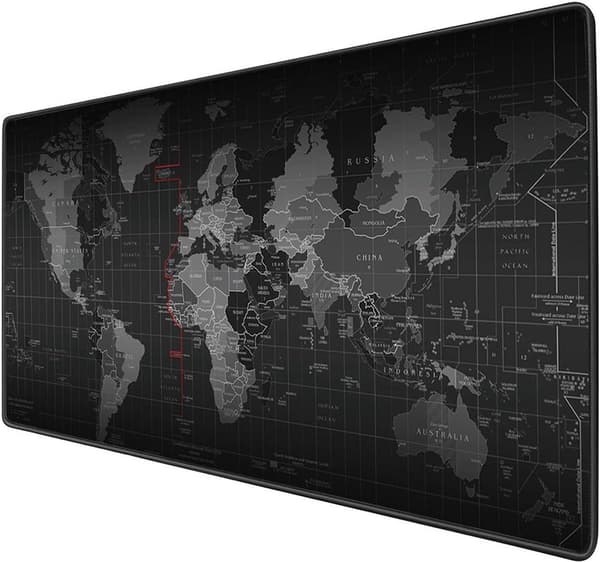cm - Utvidet - musematte - Stor - spillmusematte - Datatastatur - Sklisikker - Egnet - spillere - studierom - Verdenskartdesign