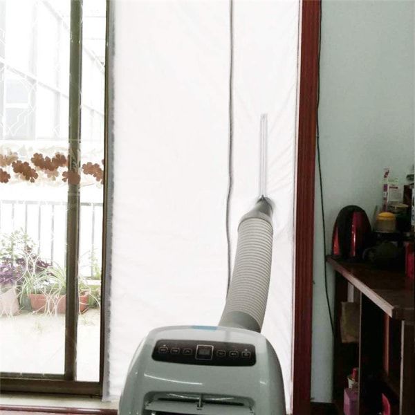IC (210x90cm) Skydedørstætning til mobil aircondition og tørretumbler - Fungerer med alle mobile aircondition-enheder