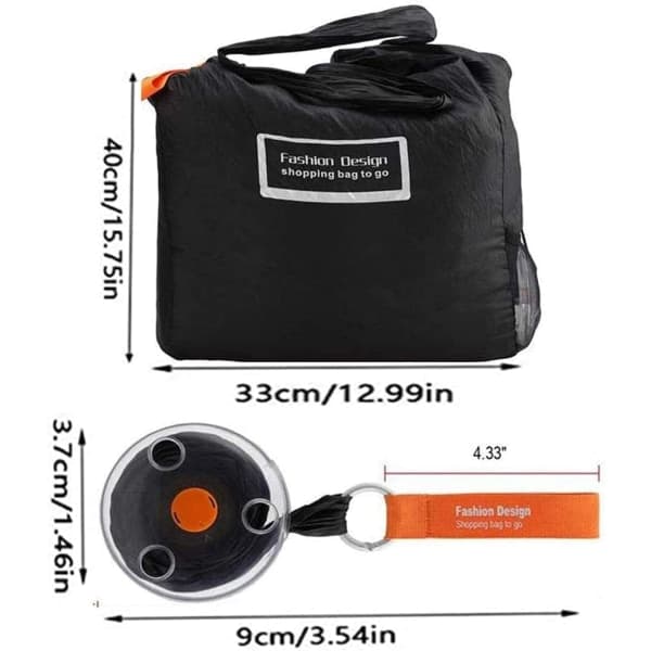 IC Shrink Disc Shopping, sammenleggbar handlepose, bærbar matpose