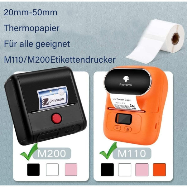 IC Thermal Etiketter Runde Klistermærker til M200/M110 Etiketprintere