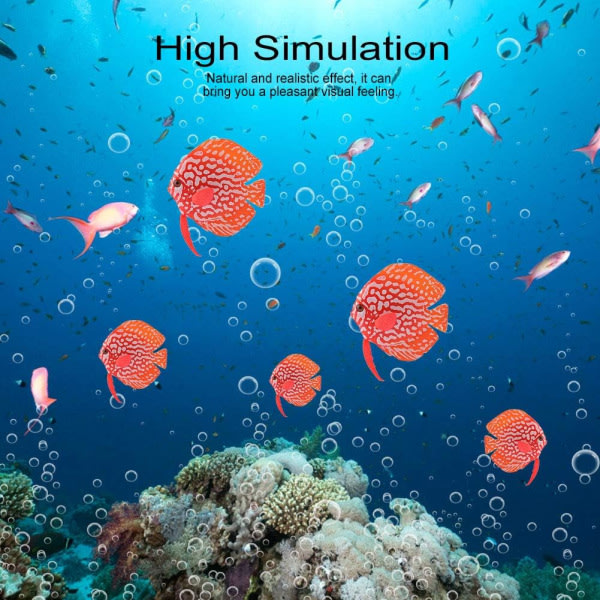 IC Lysande simuleringsfisk, farveglad silikon flyvende tropisk