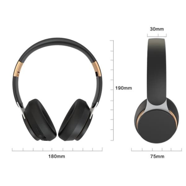 IC Trådlös Bluetooth hörlur Mic TF / FM Noise Game blå