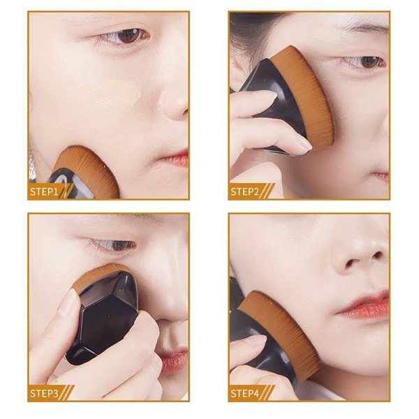 IC 4st Foundation Brush No Trace Makeup Sponge Set Makeup Tool Ma
